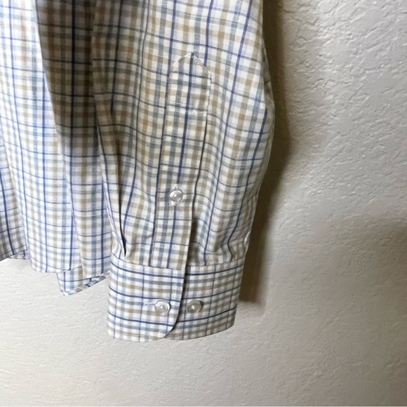 UNTUCKit Slim Fit Wrinkle Free Verdanel Checkered Button Down Shirt Men's Large - Picture 7 of 15